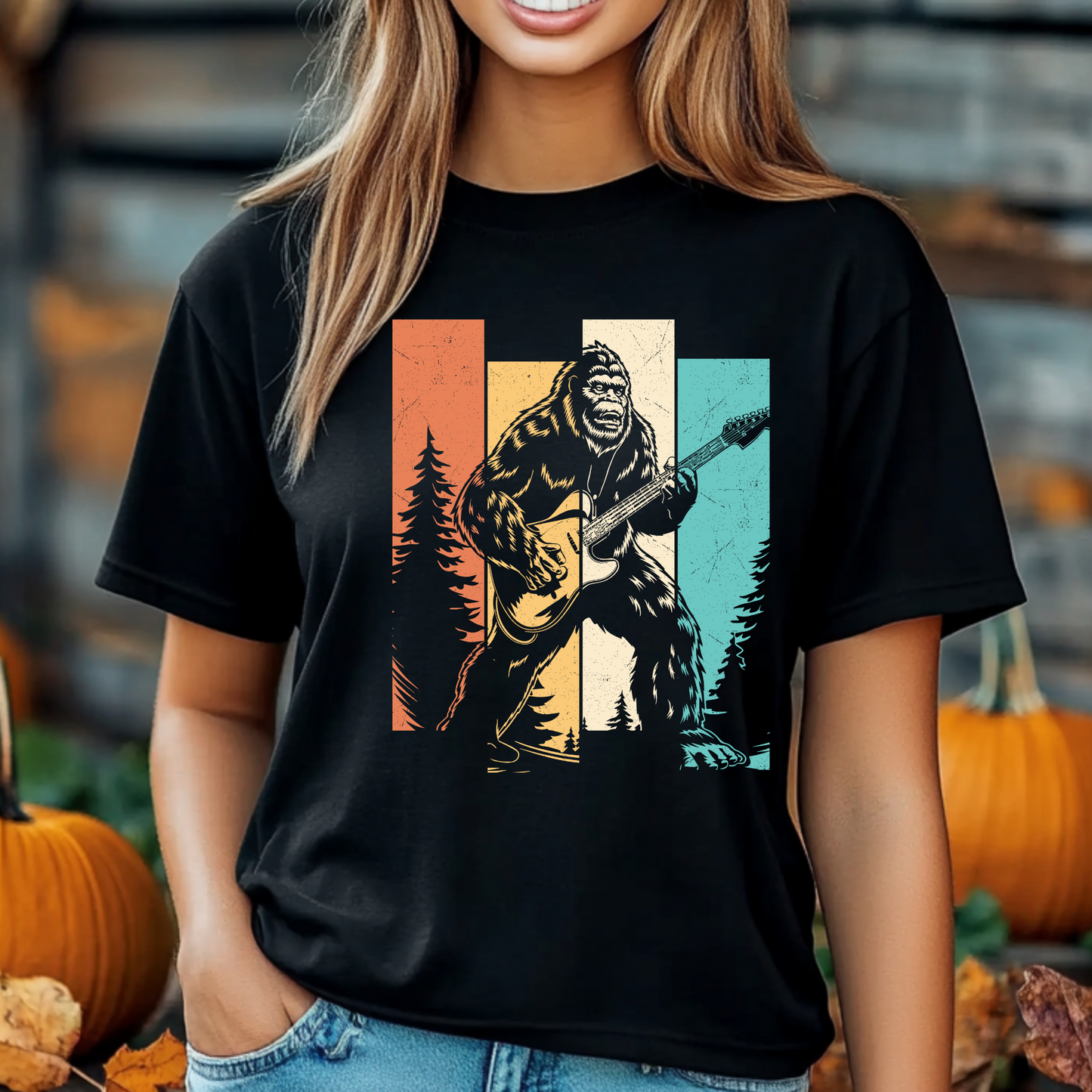 Bigfoot Playing Guitar