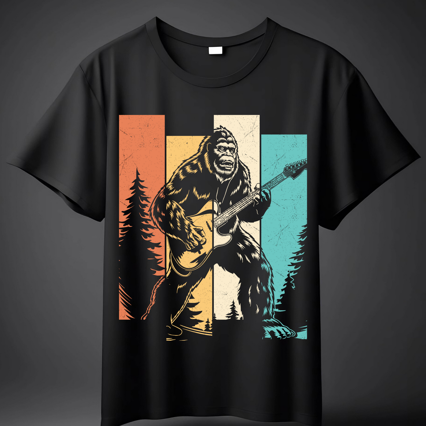 Bigfoot Playing Guitar