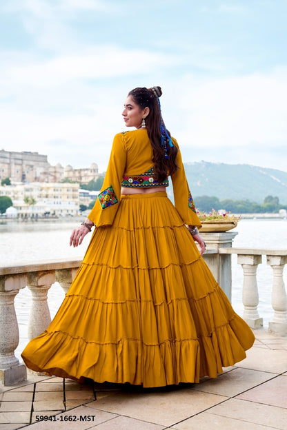 🌸 RAJUDI Navratri Special Lehenga Choli with Koti 🌸 59941 C