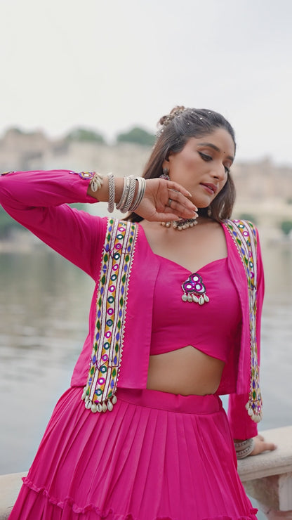 🌸 RAJUDI Navratri Special Lehenga Choli with Koti 🌸 59941 B