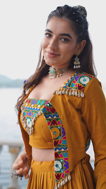 🌸 RAJUDI Navratri Special Lehenga Choli with Koti 🌸 59941 C